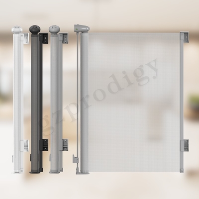 Porte escamotable en métal d'enfant de Multiscene de sécurité de norme de CPC ASTM de largeur escamotable blanche de la porte 300cm