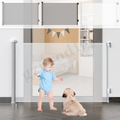 Porte escamotable en métal d'enfant de Multiscene de sécurité de norme de CPC ASTM de largeur escamotable blanche de la porte 300cm