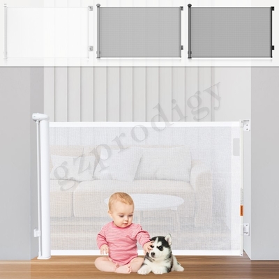 ABS Mesh Gate Extra Wide escamotable porte escamotable de bout droit multi détachable facile de direction de 71 pouces pour des chiens dehors