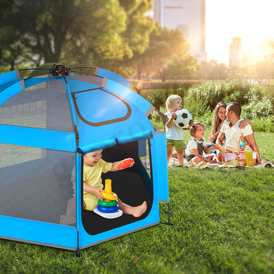 Portable Pop Up Playhouse Protection UV extérieure Couleur bleue