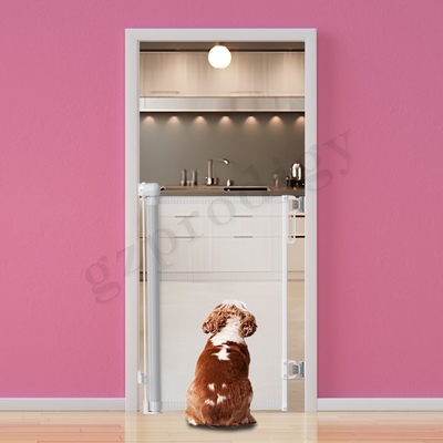Porte extra large noire rétractable pour bébé Porte de sécurité facile à rouler pour enfants