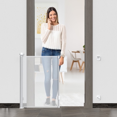 Sécurité des enfants Porte rétractable Dans les escaliers Balcon Logo personnalisé