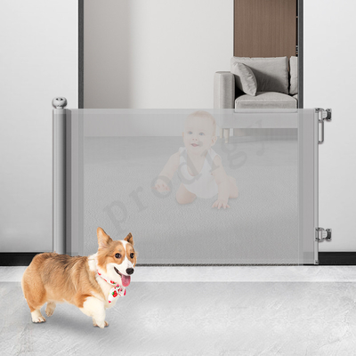 Porte rétractable pour chiens sans treillis pour couloirs extérieurs intérieurs