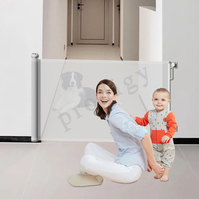 Porte rétractable pour bébés pour animaux de compagnie Porte de sécurité pour escalier, porte