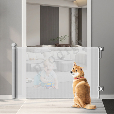 Porte de sécurité rétractable pour bébé extra large Porte de sécurité pour enfants ou animaux de compagnie Mesh Porte de sécurité pour chien