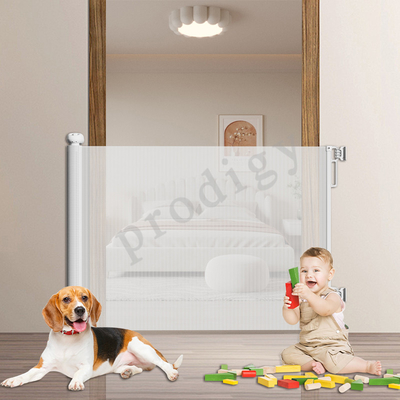 Porte de jeu Escaliers de sécurité rétractables longs Porte avec protecteur murale pour bébé et enfant